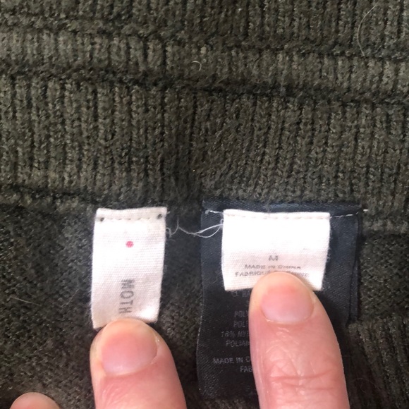 MOTH Dark green sweater pants - Picture 4 of 7